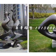 抽象鑄銅雕塑，抽象銅雕-中海地產(chǎn)