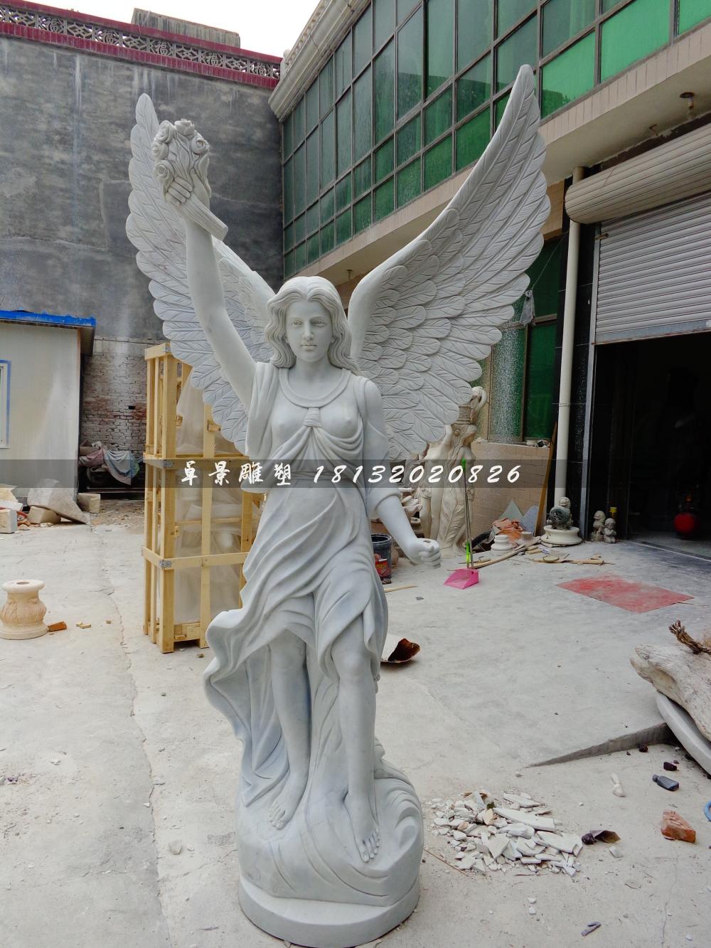 石頭女神雕塑，石雕女生雕塑