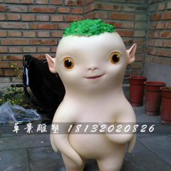 玻璃鋼胡巴雕塑，玻璃鋼卡通雕塑