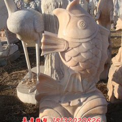 石頭魚雕塑，石雕魚雕塑