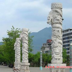 廣場石頭柱子，廣場石雕龍柱