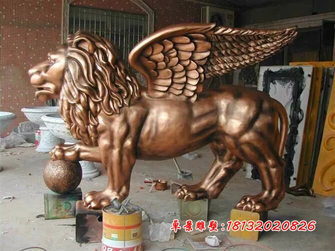 獅子銅雕，廣場銅雕獅子雕塑