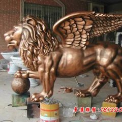 獅子銅雕，廣場(chǎng)銅雕獅子雕塑