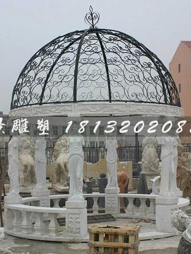 石頭涼亭，歐式石雕涼亭