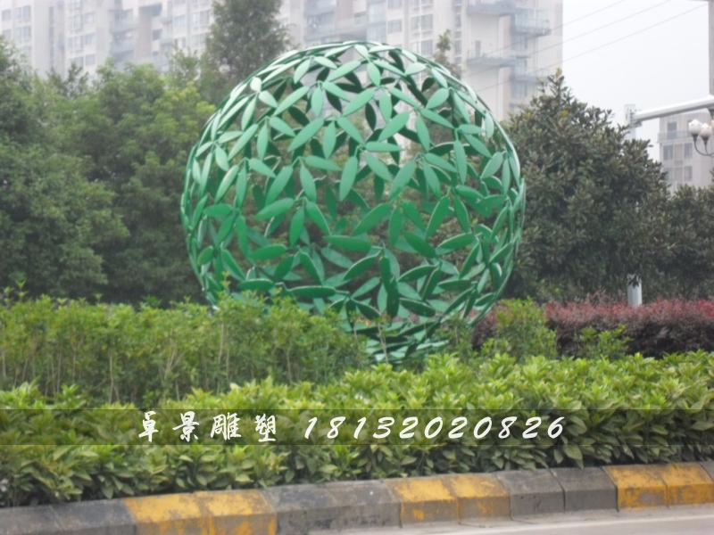 不銹鋼球形雕塑，不銹鋼抽象球雕塑 (2)