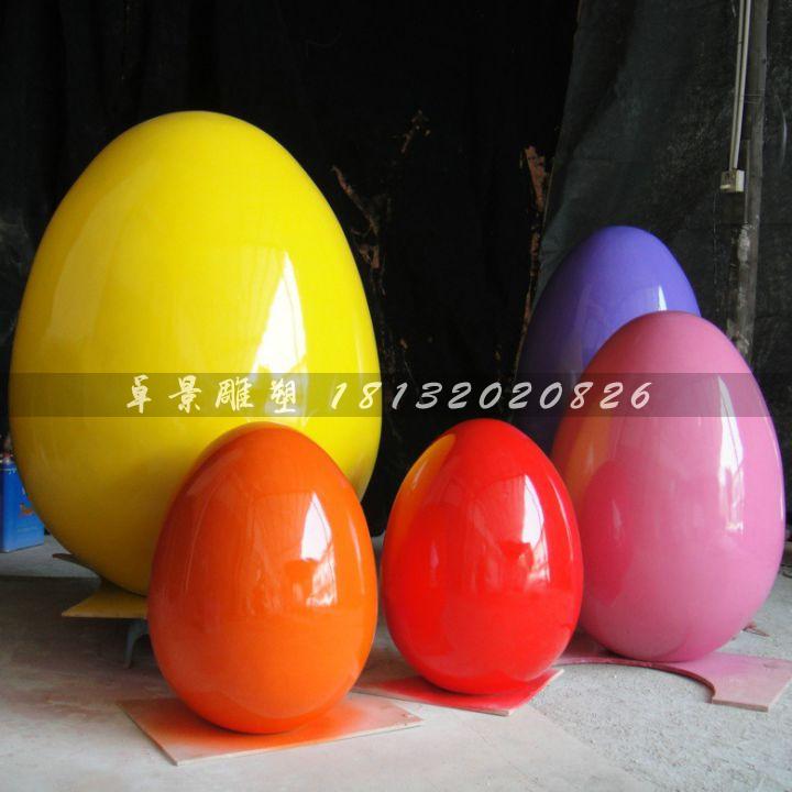 彩繪彩蛋雕塑，玻璃鋼彩蛋雕塑，圣誕節(jié)彩蛋雕塑