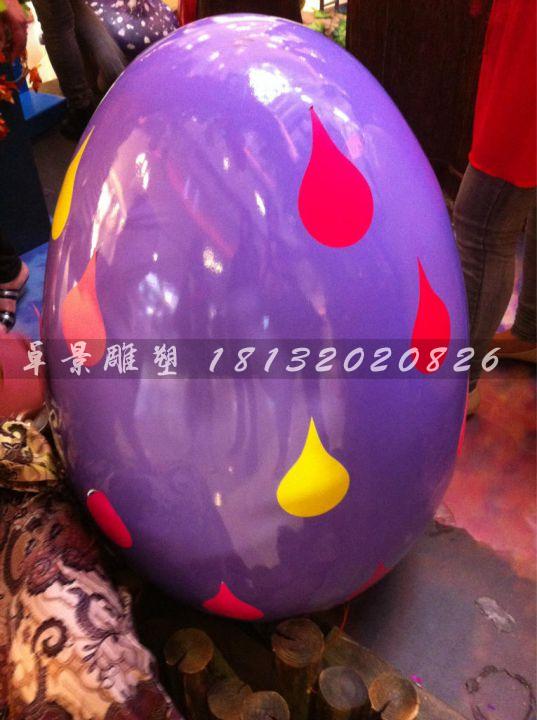 彩繪彩蛋雕塑，玻璃鋼彩蛋雕塑，圣誕節(jié)彩蛋雕塑