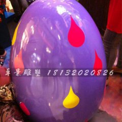彩繪彩蛋雕塑，玻璃鋼彩蛋雕塑，圣誕節(jié)彩蛋雕塑