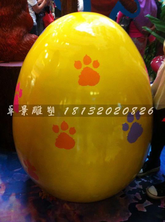 彩繪彩蛋雕塑，玻璃鋼彩蛋雕塑，圣誕節(jié)彩蛋雕塑