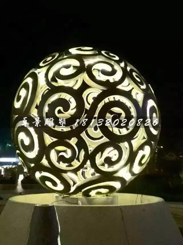 不銹鋼鏤空球雕塑，大型廣場不銹鋼，不銹鋼透光鏤空球雕塑