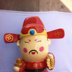 玻璃鋼財(cái)神雕塑，玻璃鋼卡通財(cái)神雕塑