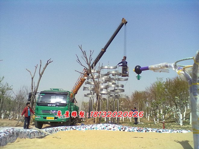 不銹鋼抽象樹雕塑，不銹鋼公園抽象雕塑