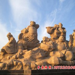 八仙石雕，八仙過海石雕