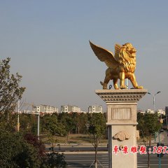 銅雕獅子，銅獅子雕塑