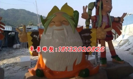 玻璃鋼卡通人物雕塑，玻璃鋼卡通雕塑 (2)