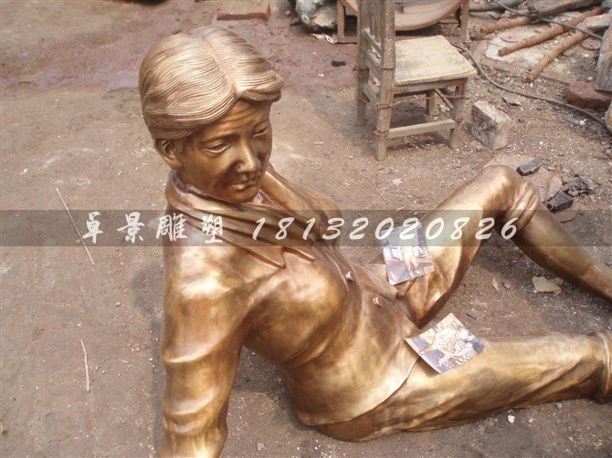 人物銅雕，公園小品銅雕 (9)