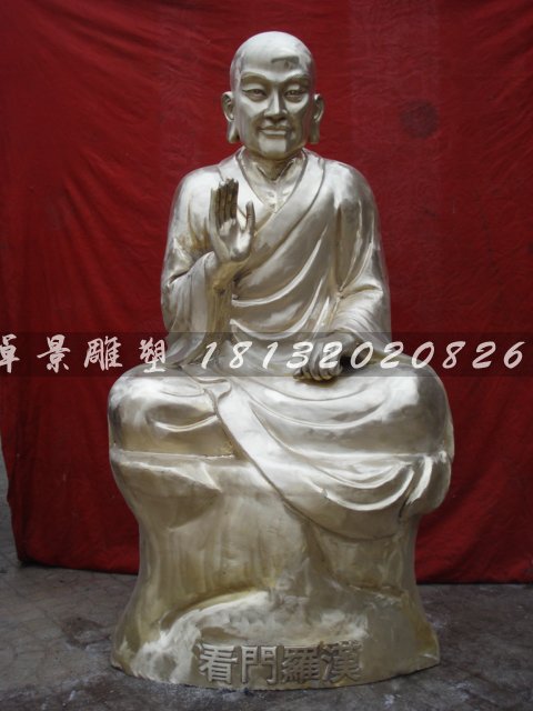 十八羅漢銅雕，鑄銅十八羅漢雕塑 (5)