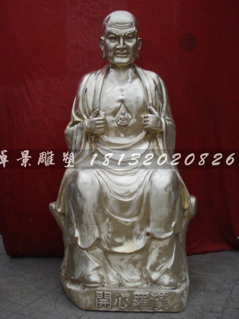 十八羅漢銅雕，鑄銅十八羅漢雕塑 (6)