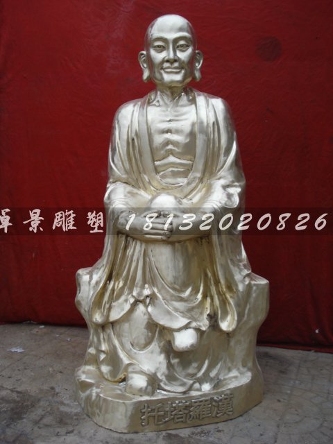 十八羅漢銅雕，鑄銅十八羅漢雕塑 (7)