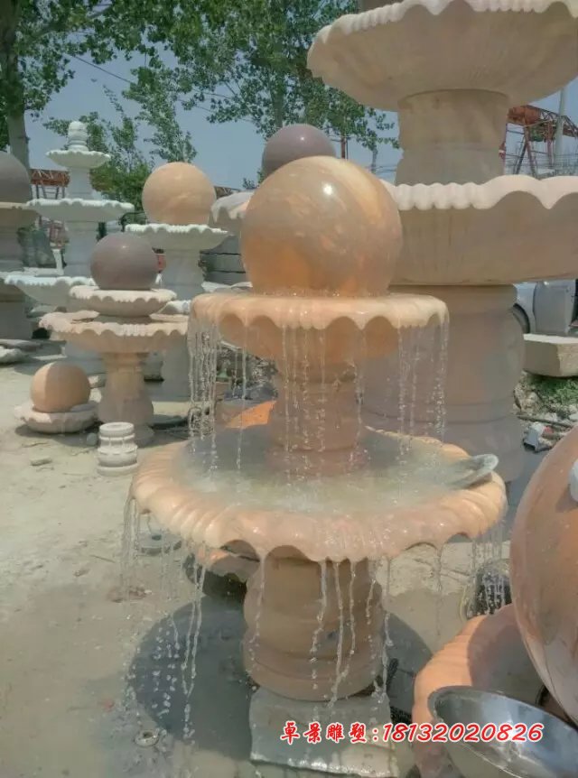 風(fēng)水球，晚霞紅風(fēng)水球