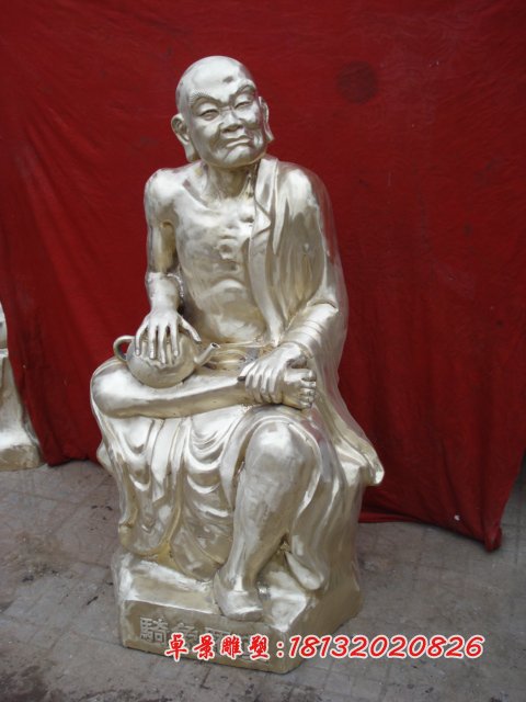 十八羅漢銅雕，鑄銅十八羅漢雕塑 (3)