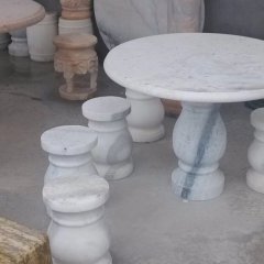 大理石石桌石凳，公園石桌石凳