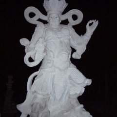 四大天王石雕，漢白玉四大天王雕塑