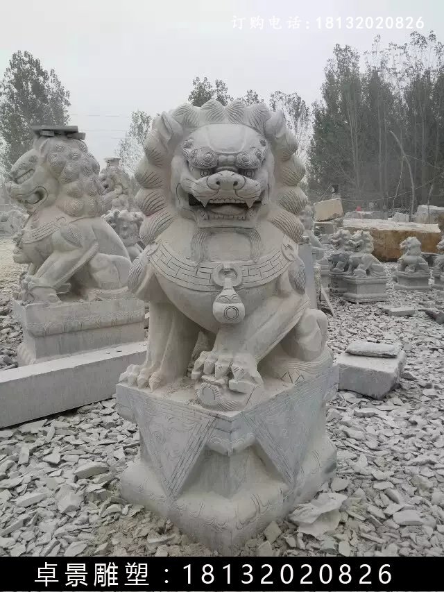 北京獅石雕，仿古北京獅雕塑 (5)