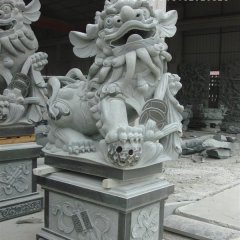獅子石雕，仿古獅子雕塑