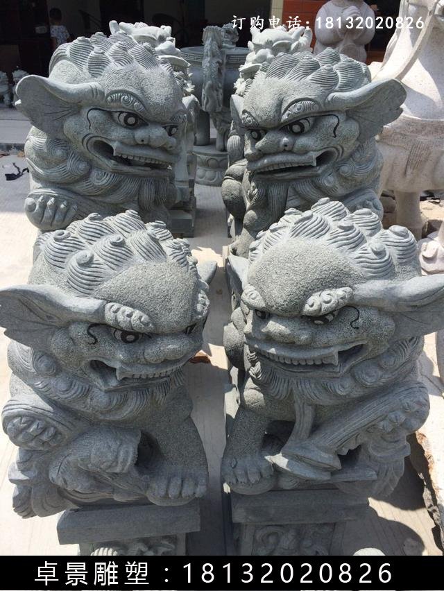 獅子石雕，仿古獅子雕塑 (2)