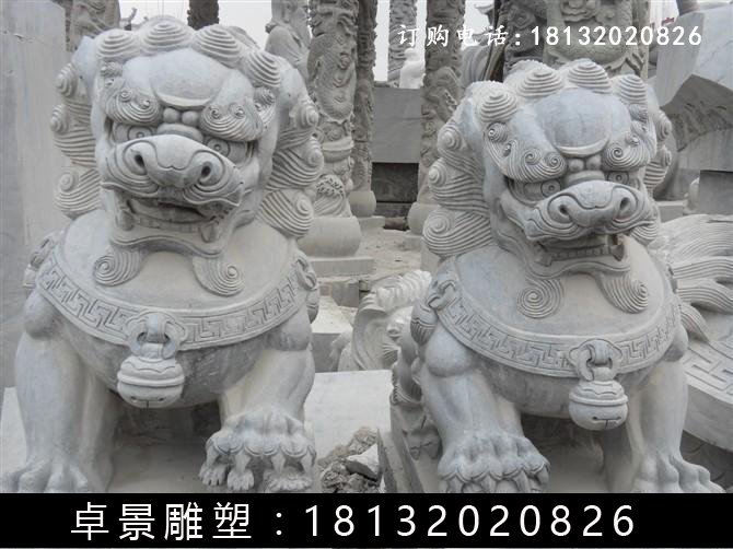 獅子石雕，仿古獅子雕塑