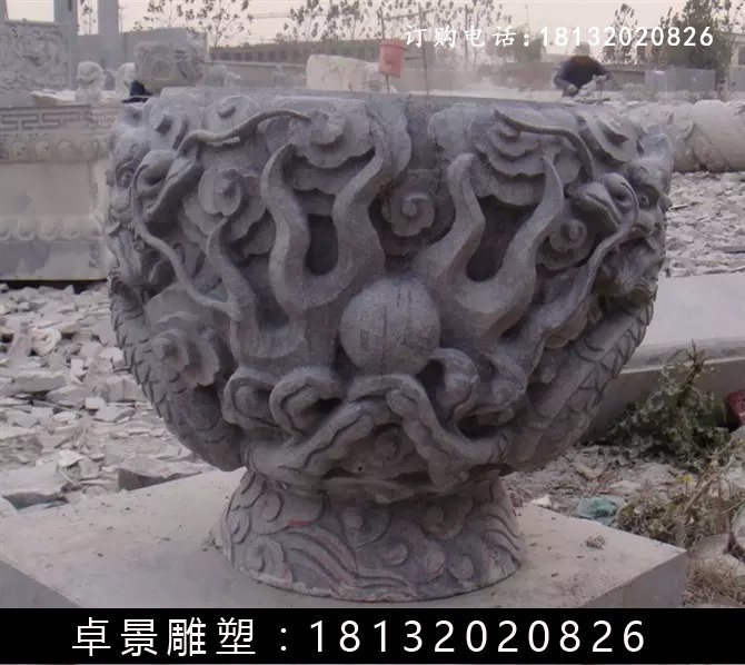 石水缸，仿古石水缸 (3)