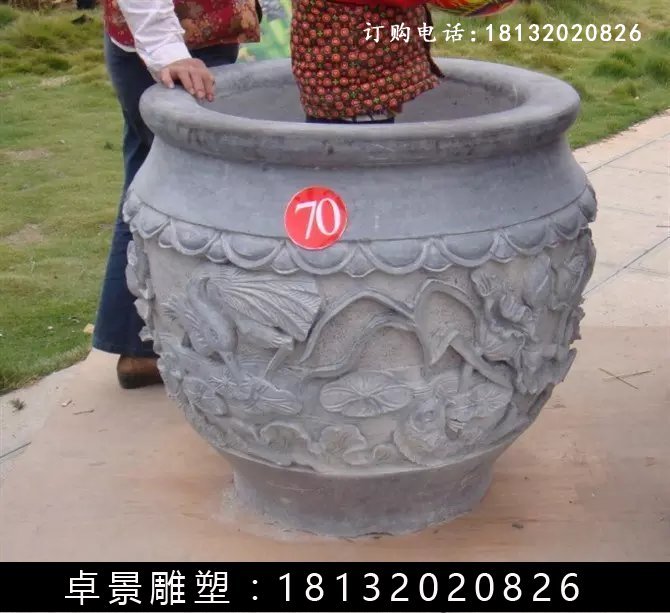 石水缸，仿古石水缸 (8)