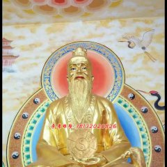 太上老君銅雕，道德天尊銅雕，鎏金銅太上老君雕塑
