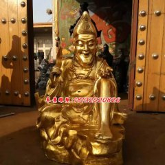 銅雕濟(jì)公，貼金濟(jì)公雕塑