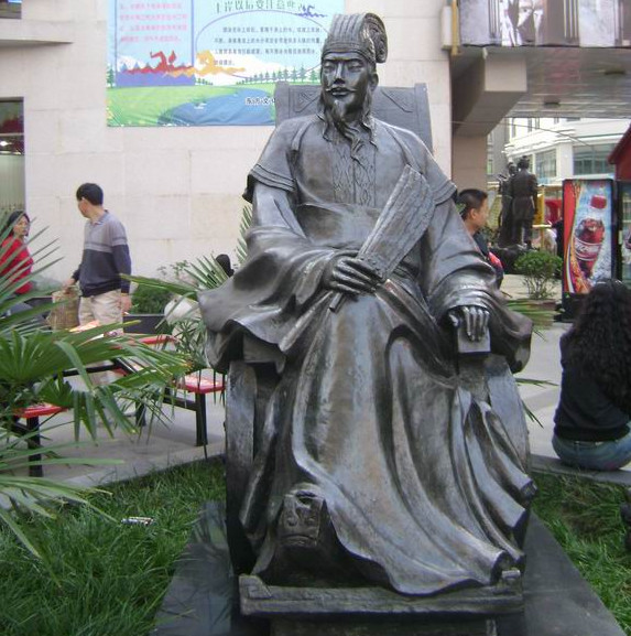 諸葛亮銅雕，歷史名人銅雕