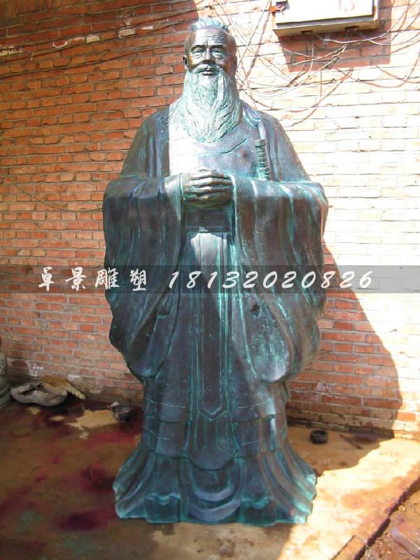 老子銅雕，校園歷史名人銅雕