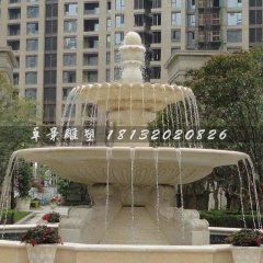 噴泉石雕，兩層噴泉石雕