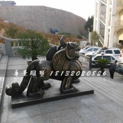 獨(dú)角獸銅雕，法院獨(dú)角獸雕塑