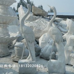 仙鶴石雕，仙鶴雕塑