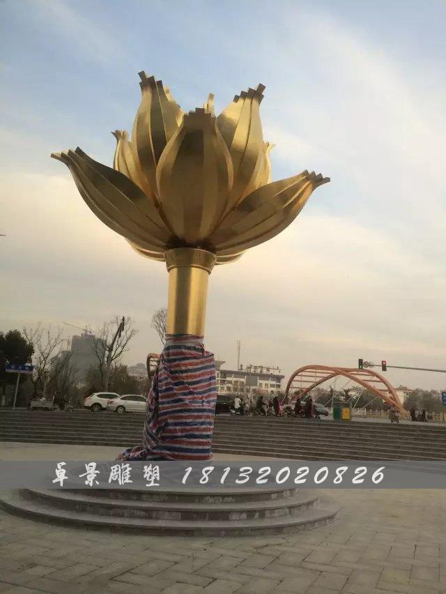 銅紫荊花雕塑，廣場紫荊花銅雕，廣場花朵銅雕塑