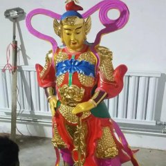 玻璃鋼韋佗雕塑，玻璃鋼韋佗護法雕塑