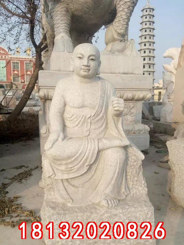 十八羅漢石雕，漢白玉十八羅漢雕塑 (3)