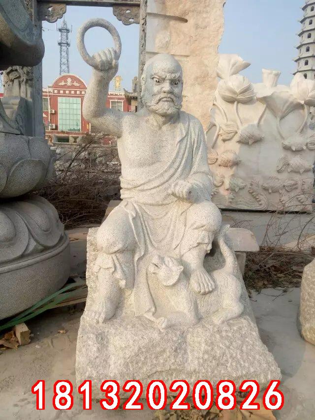 十八羅漢石雕，漢白玉十八羅漢雕塑 (5)