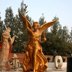 和平女神銅雕，鑄銅和平女神雕塑