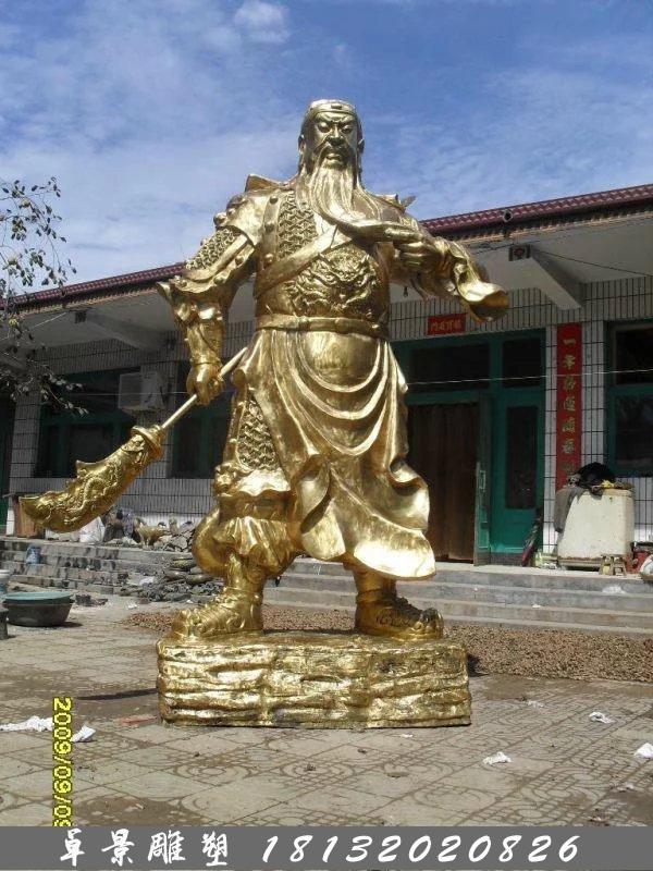 關(guān)公銅雕，鑄銅關(guān)公雕塑，關(guān)二爺銅雕