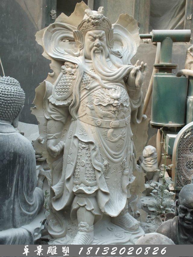 關(guān)公石雕，關(guān)帝石雕，關(guān)二爺石雕 (2)