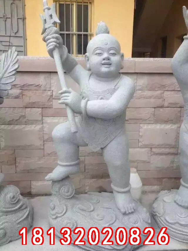 小孩石雕，善財(cái)童子石雕 (3)