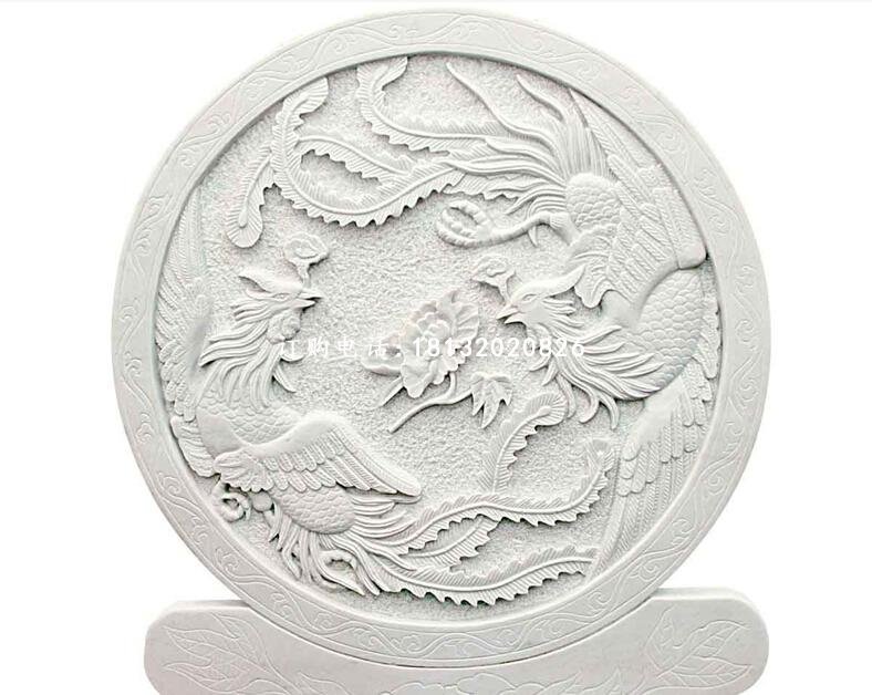 兩個(gè)鳳凰石浮雕，鳳凰石浮雕