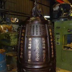 銅鐘雕塑，寺廟銅鐘雕塑
